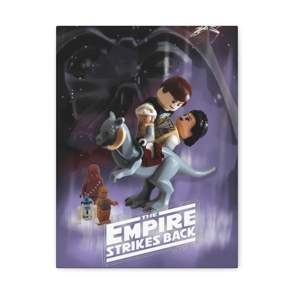 Custom MOC Same as Major Brands! Star Wars The Empire Strikes Back LEGO Movie Wall Art Canvas Art With Backing.