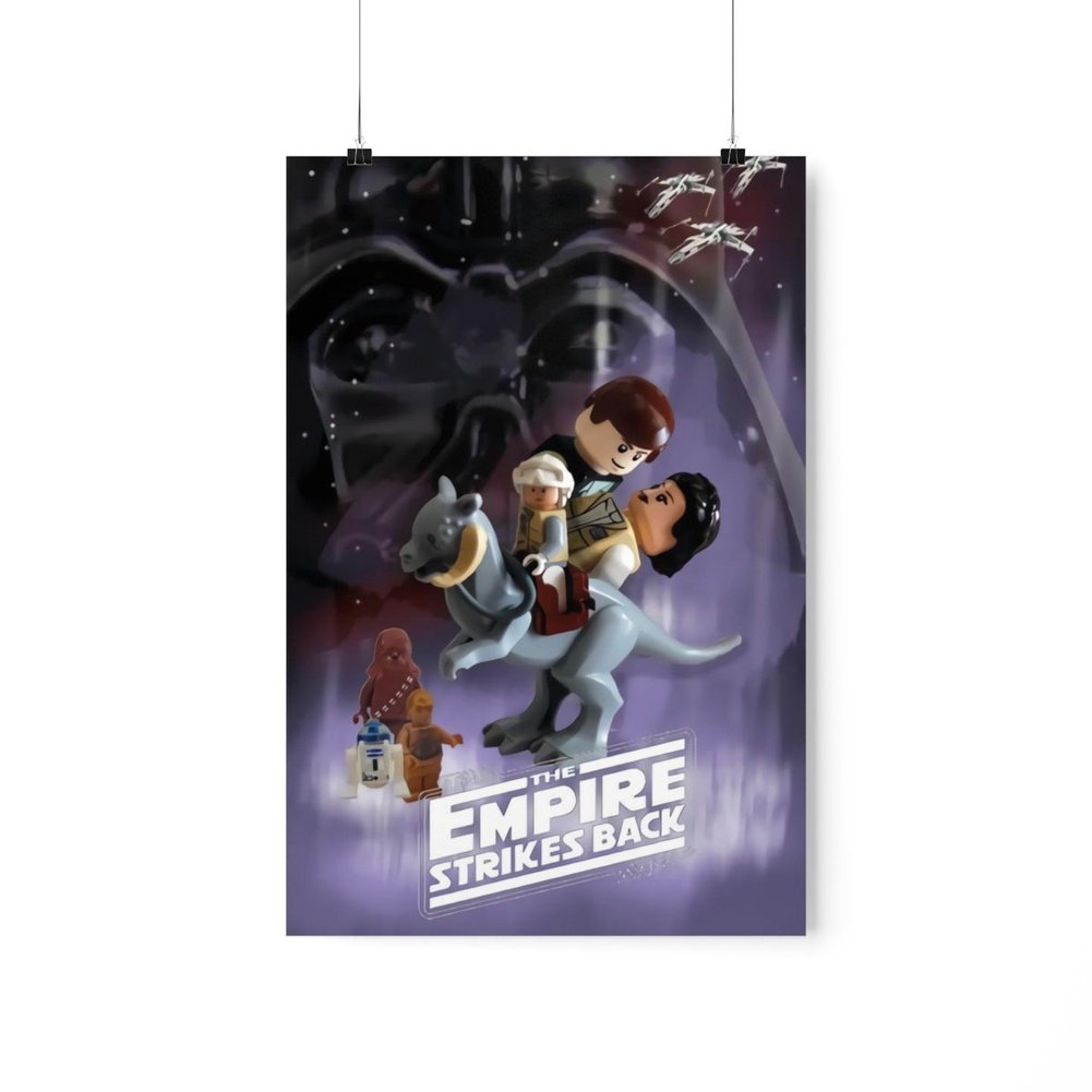 Custom MOC Same as Major Brands! Star Wars The Empire Strikes Back LEGO Movie Wall Art POSTER ONLY
