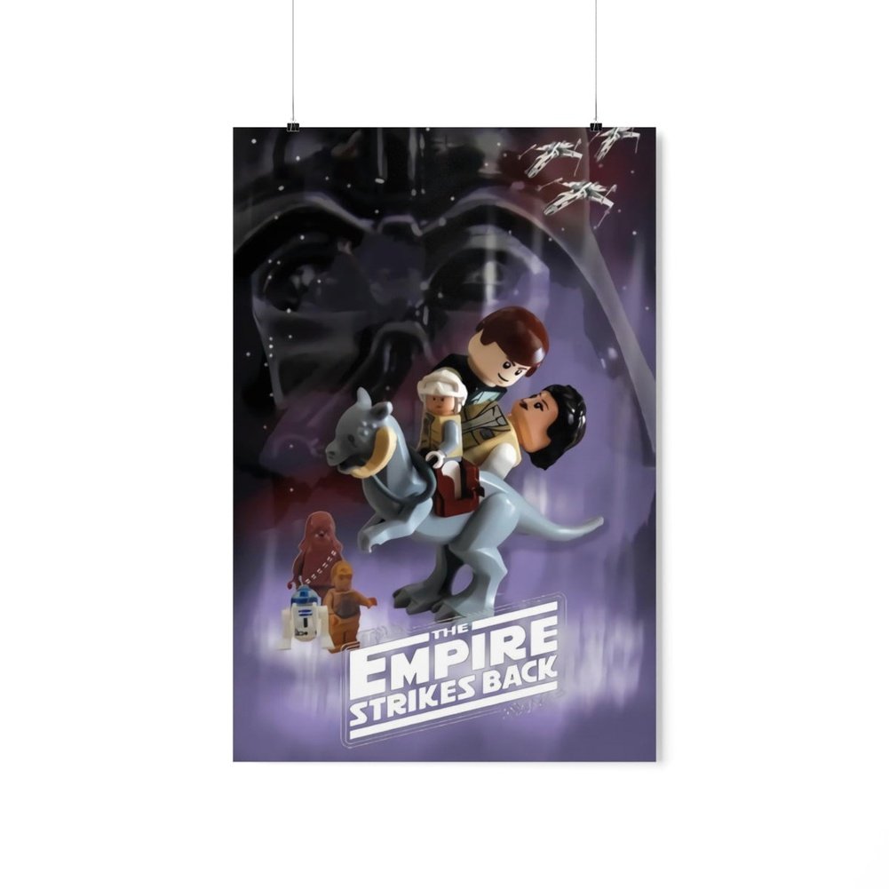 Custom MOC Same as Major Brands! Star Wars The Empire Strikes Back LEGO Movie Wall Art POSTER ONLY
