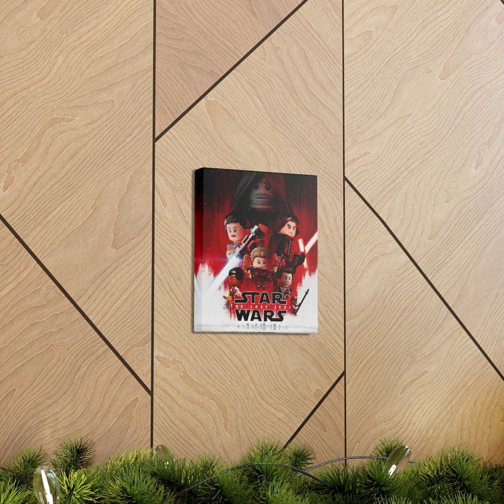 Star Wars The Last Jedi LEGO Movie Wall Art Canvas Art With Backing. K&B Brick Store