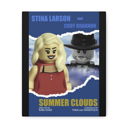 Summer Clouds LEGO Movie Wall Art Canvas Art With Backing. K&B Brick Store