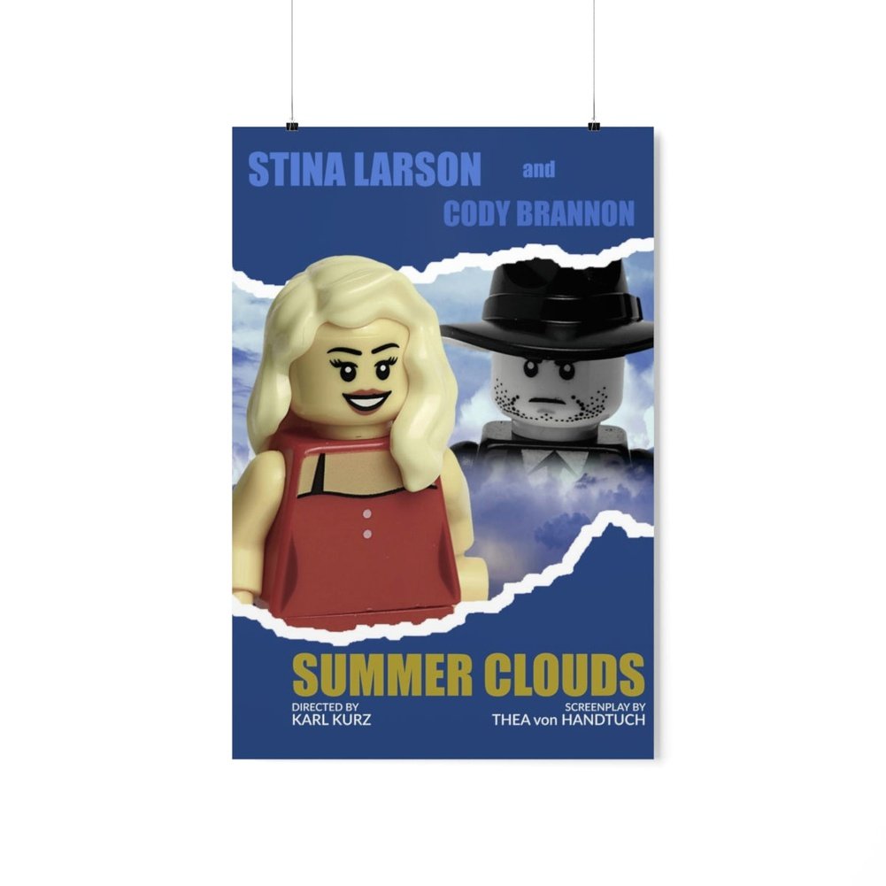 Custom MOC Same as Major Brands! Summer Clouds LEGO Movie Wall Art POSTER ONLY