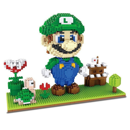 Super Flying Mario Bros Model Micro Building Blocks Bricks Kits Set Figures Toy For Children Gift Jurassic Bricks