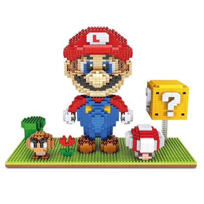 Super Flying Mario Bros Model Micro Building Blocks Bricks Kits Set Figures Toy For Children Gift Jurassic Bricks
