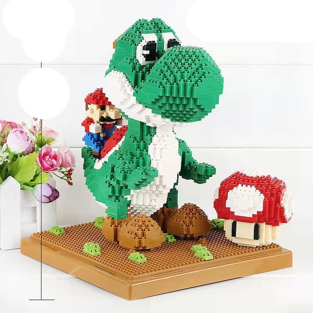 Super Flying Mario Bros Model Micro Building Blocks Bricks Kits Set Figures Toy For Children Gift Jurassic Bricks