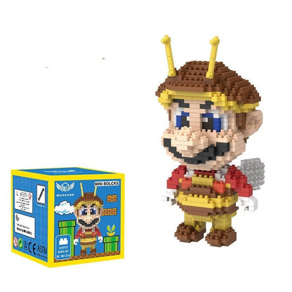 Super Flying Mario Bros Model Micro Building Blocks Bricks Kits Set Figures Toy For Children Gift K&B Brick Store