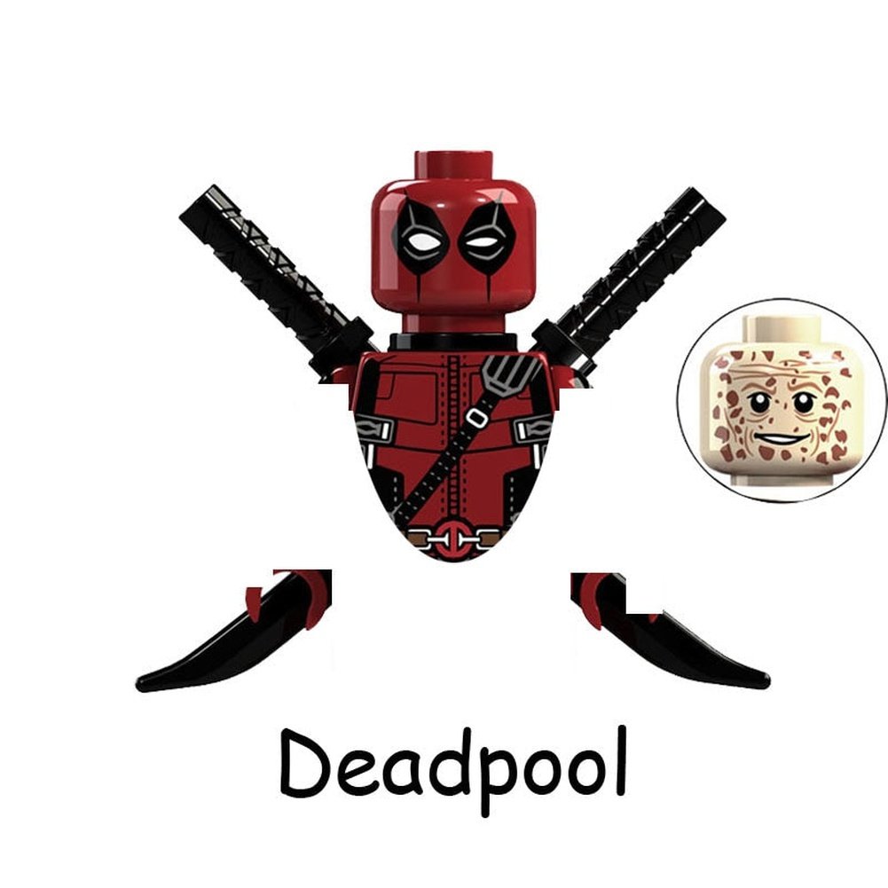 Super Heroes The Wolverine Logan Deadpool Venom Wade Carnage Model Figure Blocks Construction Building Bricks Toys For Children Jurassic Bricks