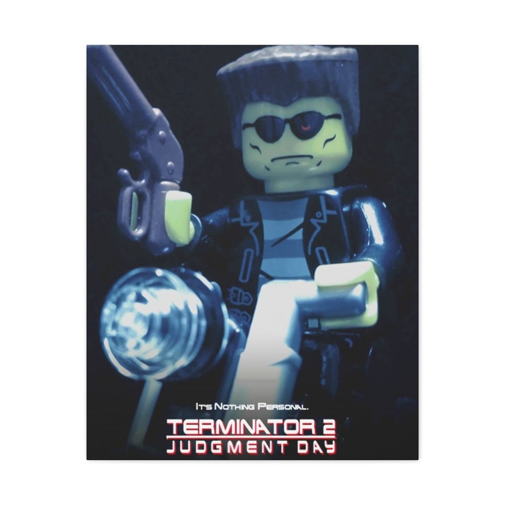 Custom MOC Same as Major Brands! Terminator 2 LEGO Movie Wall Art Canvas Art With Backing.