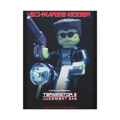 Custom MOC Same as Major Brands! Terminator 2 LEGO Movie Wall Art Canvas Art With Backing.