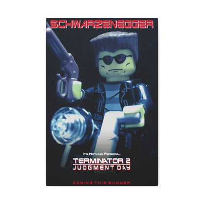 Custom MOC Same as Major Brands! Terminator 2 LEGO Movie Wall Art Canvas Art With Backing.