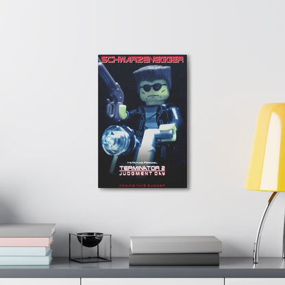 Terminator 2 LEGO Movie Wall Art Canvas Art With Backing. K&B Brick Store