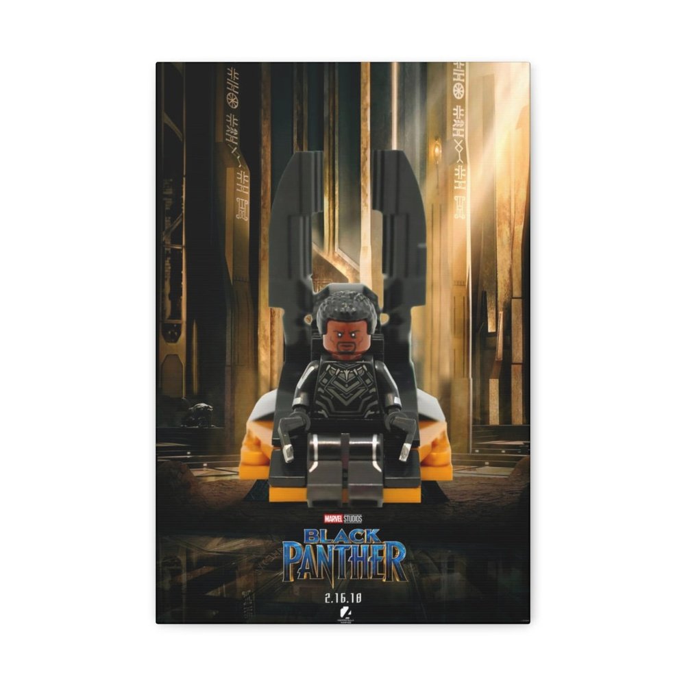 The Black Panther LEGO Movie Wall Art Canvas Art With Backing. Jurassic Bricks