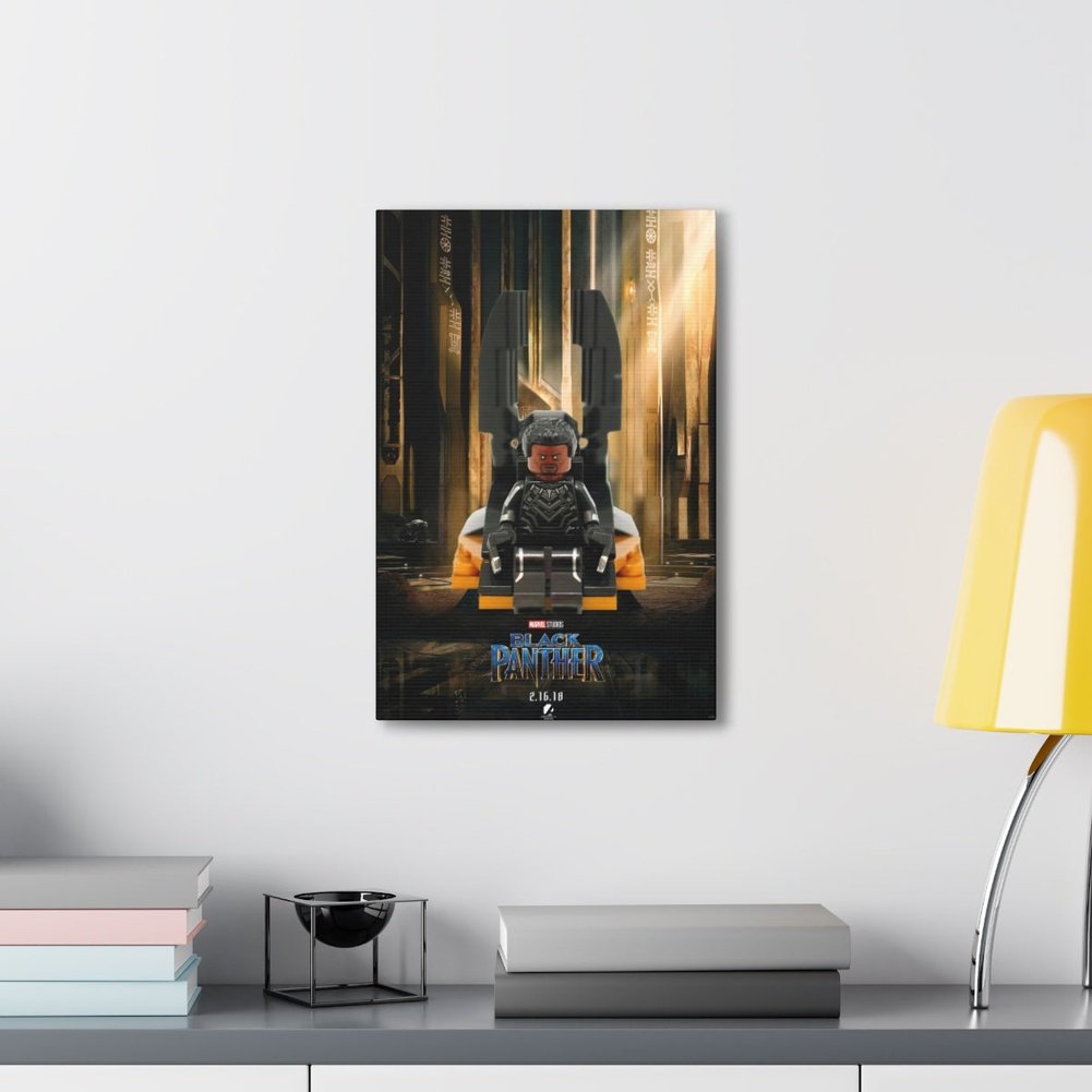 The Black Panther LEGO Movie Wall Art Canvas Art With Backing. Jurassic Bricks