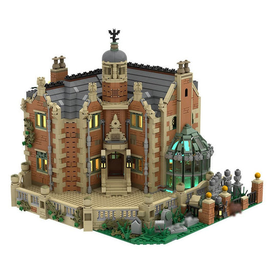 The Haunted Manor Ghost House Collection Haunted Ghost Castle Fit Idea Model Streetview Building Blocks Bricks Kid Gift Jurassic Bricks