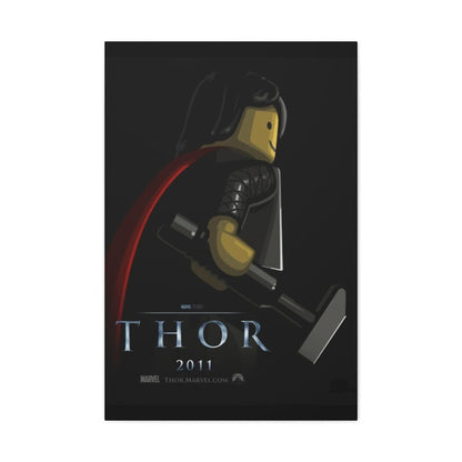 Custom MOC Same as Major Brands! Thor LEGO Movie Wall Art Canvas Art With Backing.