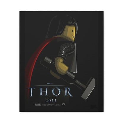 Custom MOC Same as Major Brands! Thor LEGO Movie Wall Art Canvas Art With Backing.