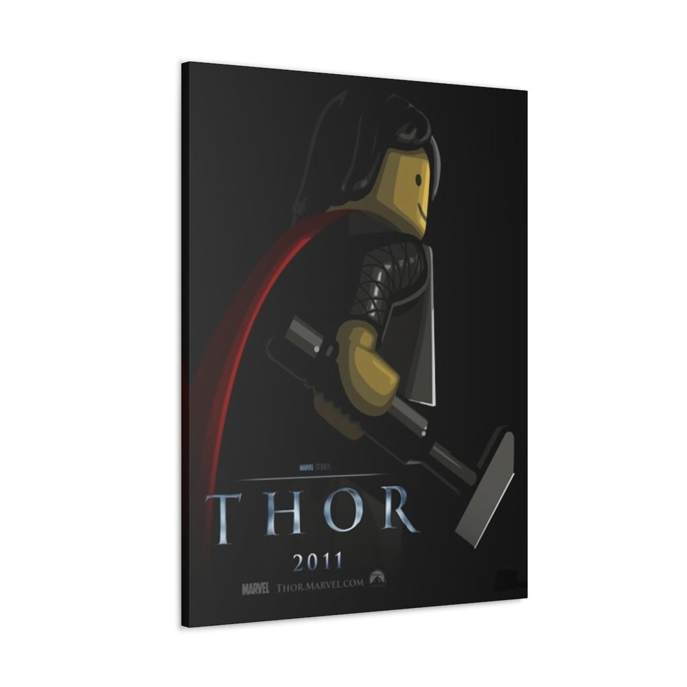 Thor LEGO Movie Wall Art Canvas Art With Backing. Jurassic Bricks