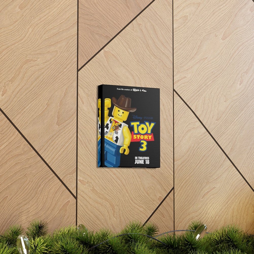 Toy Story 3 LEGO Movie Wall Art Canvas Art With Backing. Jurassic Bricks