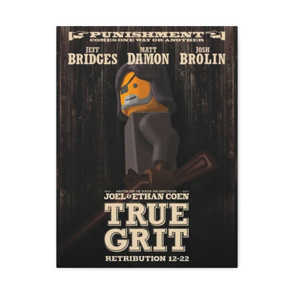 Custom MOC Same as Major Brands! True Grit LEGO Movie Wall Art Canvas Art With Backing.