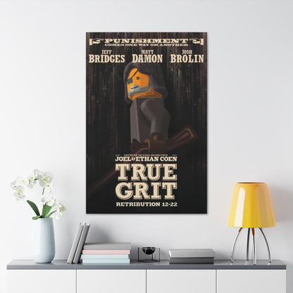 True Grit LEGO Movie Wall Art Canvas Art With Backing. Jurassic Bricks