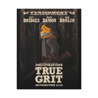 Custom MOC Same as Major Brands! True Grit LEGO Movie Wall Art Canvas Art With Backing.