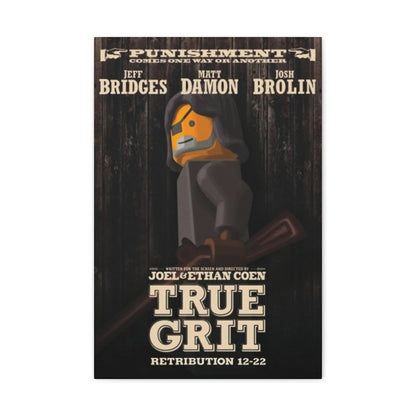 Custom MOC Same as Major Brands! True Grit LEGO Movie Wall Art Canvas Art With Backing.