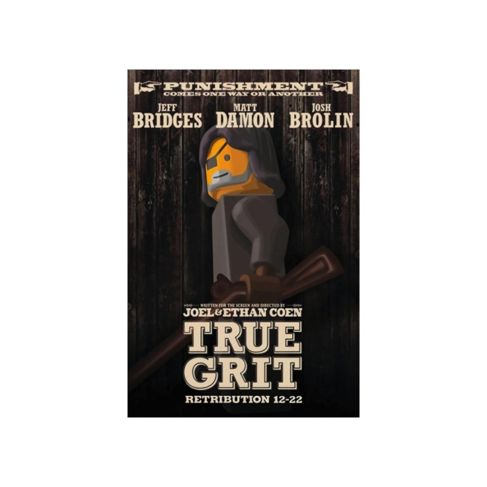 True Grit LEGO Movie Wall Art POSTER ONLY Jurassic Bricks