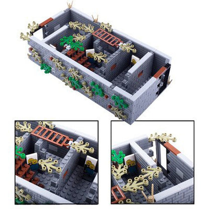 WW2 Military Accessories Building Blocks Sentry Towers Trenches Bunkers Ruins Soldiers Figures Gun Weapons Bricks Toys Kids J090 Jurassic Bricks