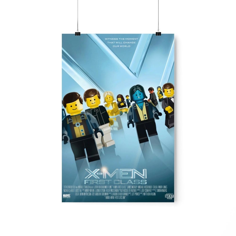 Custom MOC Same as Major Brands! X-Men First Class LEGO Movie Wall Art POSTER ONLY