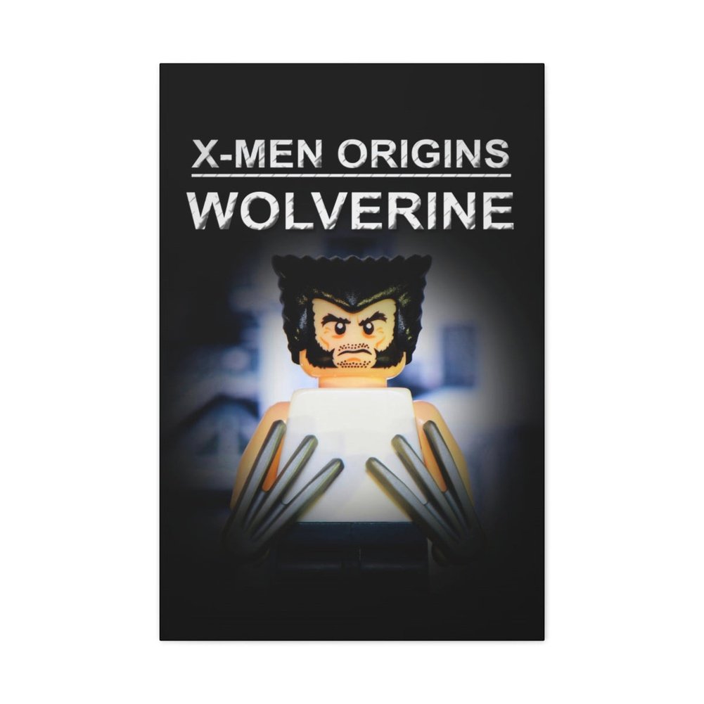 Custom MOC Same as Major Brands! X-Men Origins Wolverine LEGO Movie Wall Art Canvas Art With Backing.