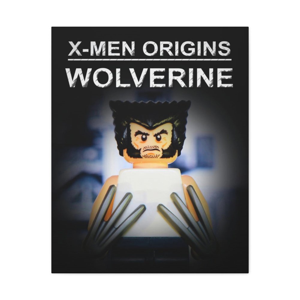 Custom MOC Same as Major Brands! X-Men Origins Wolverine LEGO Movie Wall Art Canvas Art With Backing.