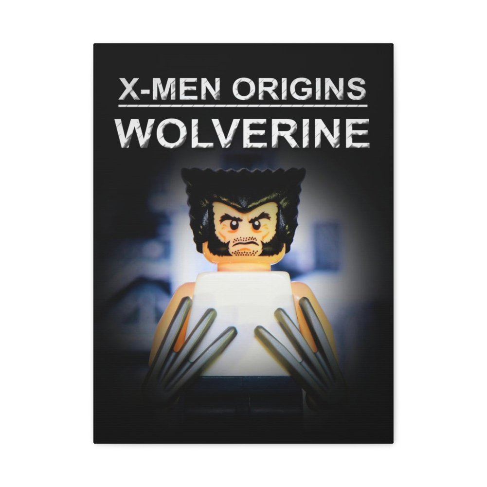 Custom MOC Same as Major Brands! X-Men Origins Wolverine LEGO Movie Wall Art Canvas Art With Backing.