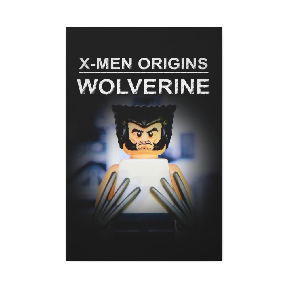 Custom MOC Same as Major Brands! X-Men Origins Wolverine LEGO Movie Wall Art Canvas Art With Backing.