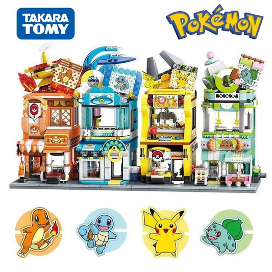 ideas New Style Anime Pokemon Building Blocks Charizard pikachu Squirtle Bulbasaur Assembly Model Educational Kids Toys For Gift K&B Brick Store